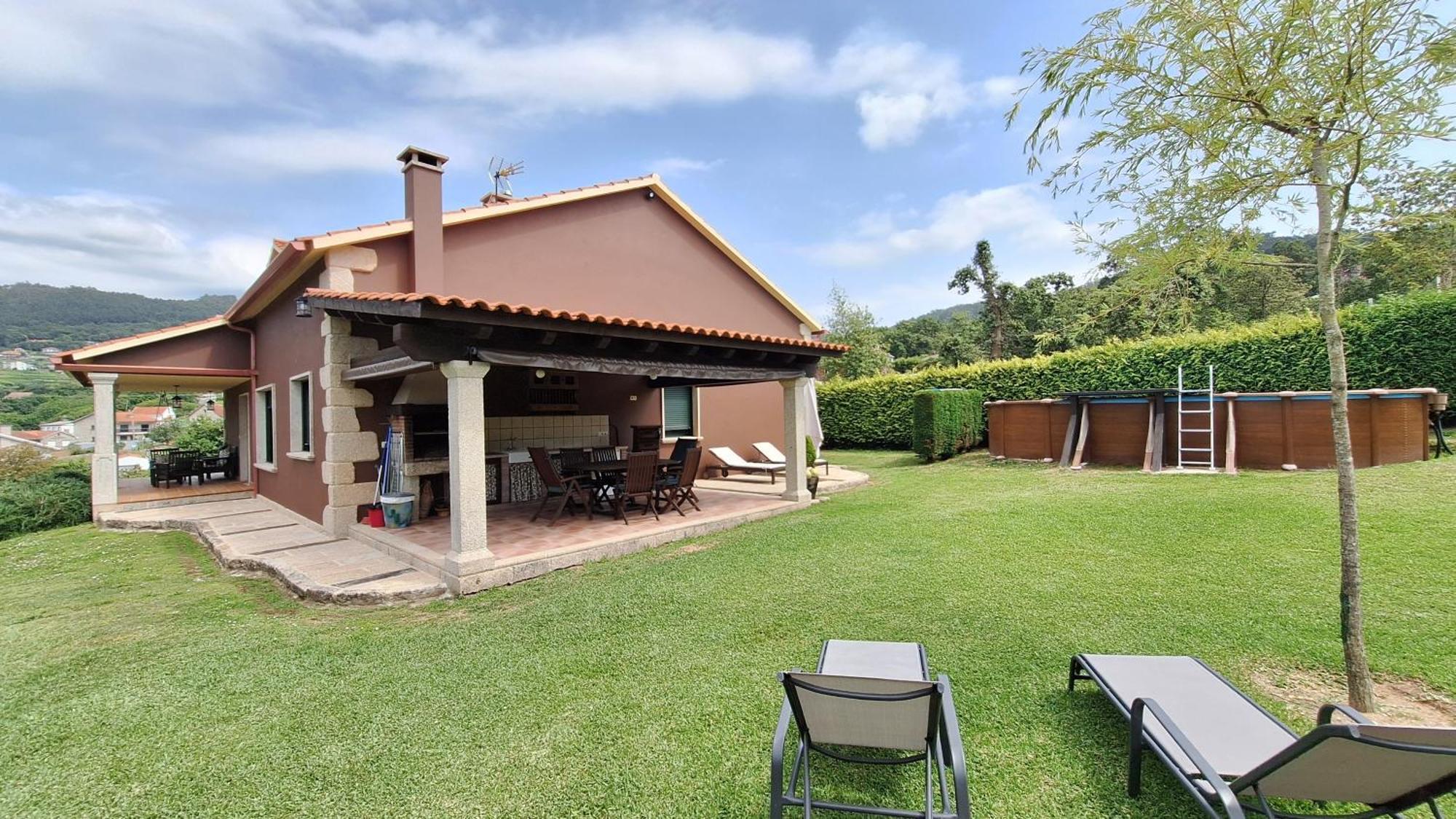 Chalet Rural 400 M Playa Piscina Barbacoa Chimenea Буэу Экстерьер фото