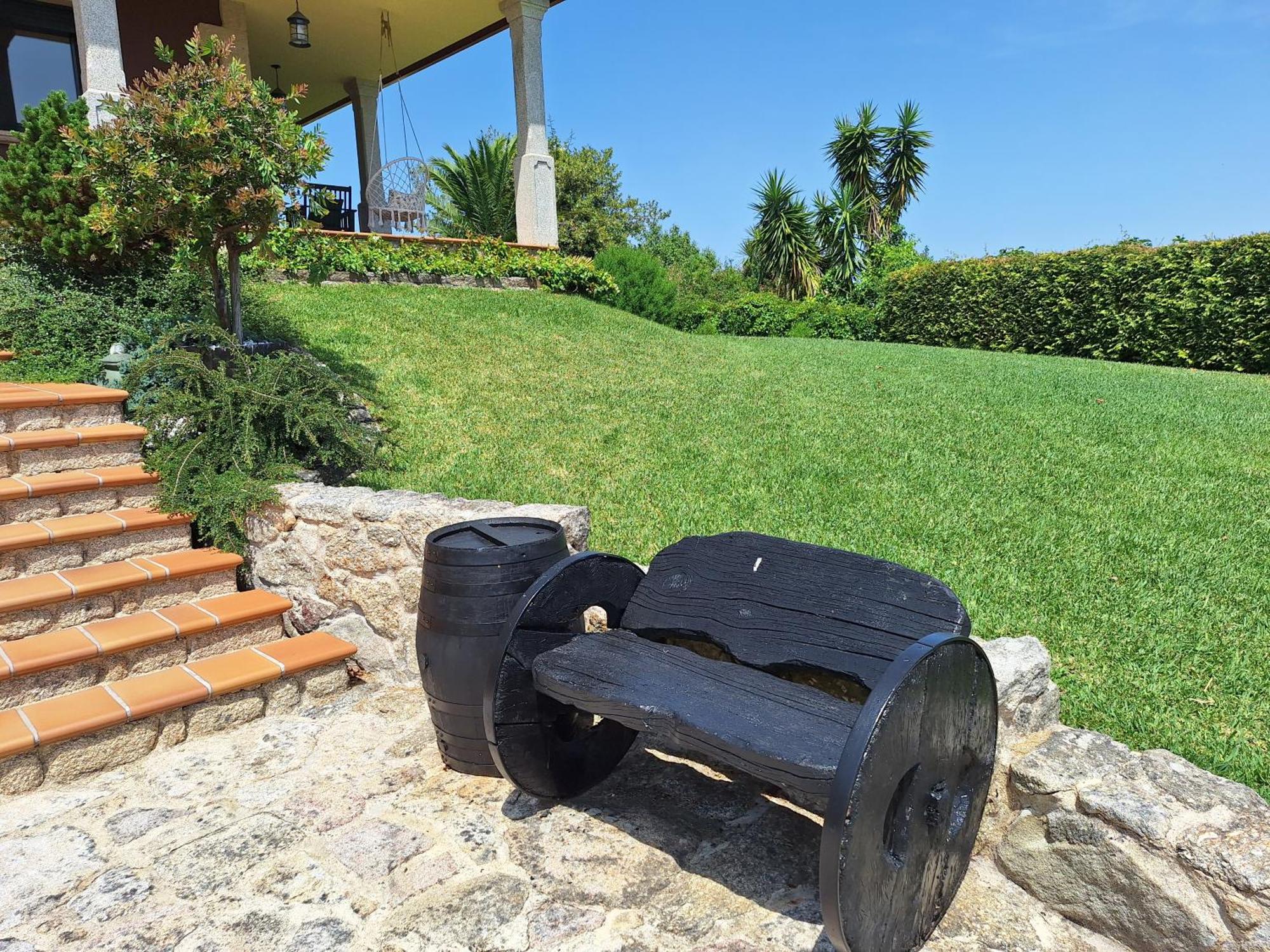 Chalet Rural 400 M Playa Piscina Barbacoa Chimenea Буэу Экстерьер фото