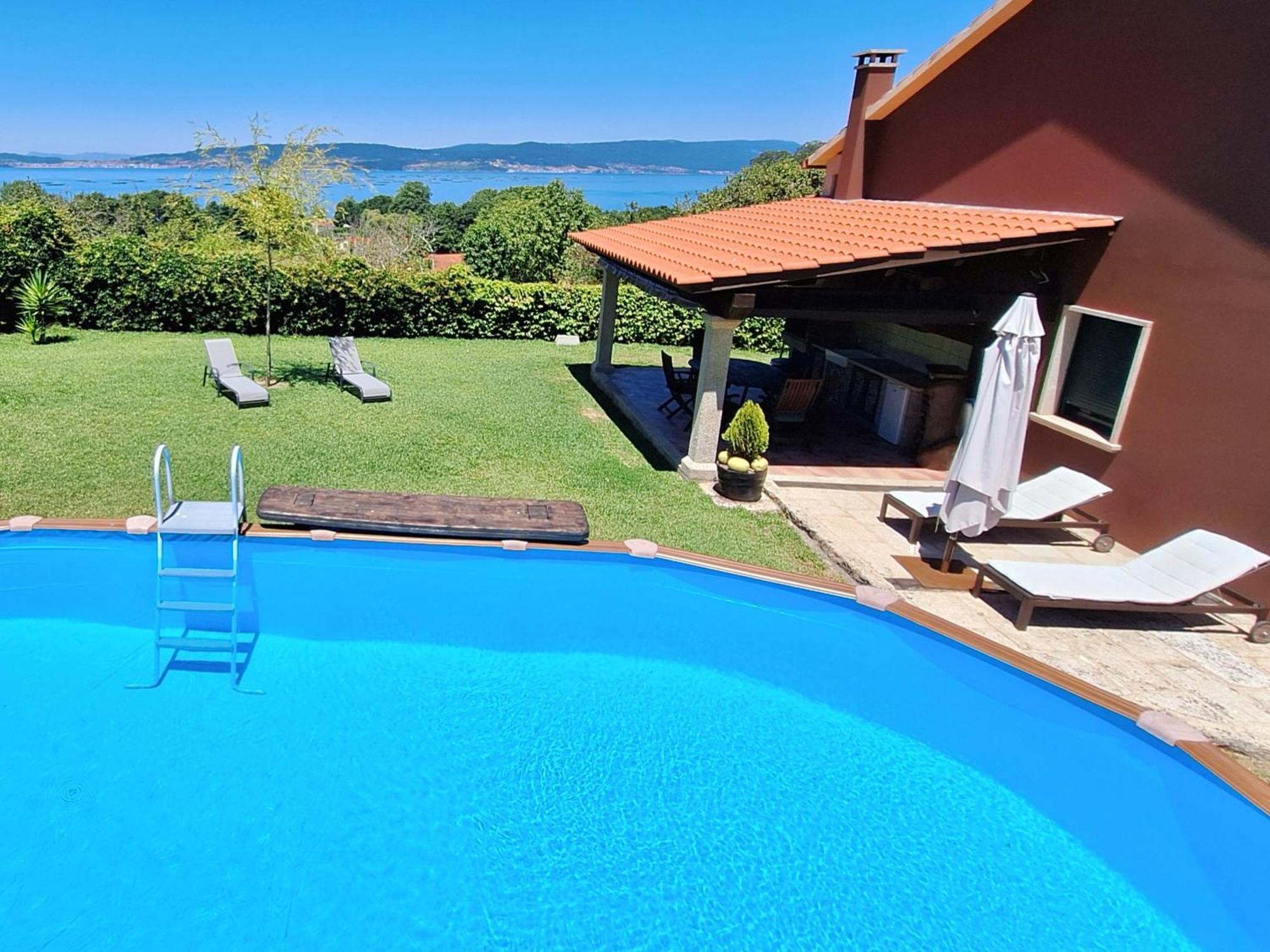 Chalet Rural 400 M Playa Piscina Barbacoa Chimenea Буэу Экстерьер фото
